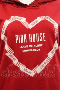 画像3: PINK HOUSE / ハートプリントフードワンピース  レッド I-25-12-09-066-LO-OP-SA-ZI