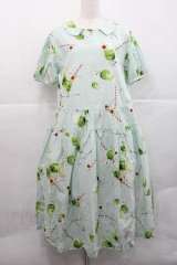 PINK HOUSE / クリームソーダプリントミディワンピース  アイスグリーン I-25-12-09-067-LO-OP-SA-ZI