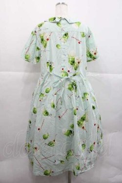 画像2: PINK HOUSE / クリームソーダプリントミディワンピース  アイスグリーン I-25-12-09-067-LO-OP-SA-ZI