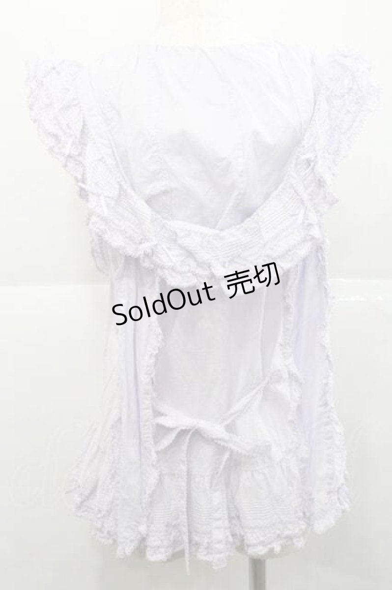 画像2: PINK HOUSE / うさぎの耳フード付きベストブラウス  ラベンダー I-25-12-09-014-LO-BL-SA-ZI (2)