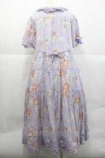 画像2: PINK HOUSE / 桜Teddyプリントワンピース  ラベンダー I-25-12-09-069-LO-OP-SA-ZI (2)