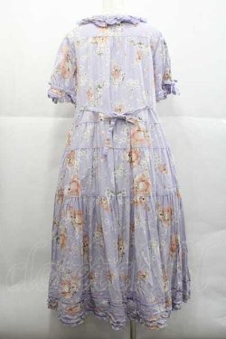 画像2: PINK HOUSE / 桜Teddyプリントワンピース  ラベンダー I-25-12-09-069-LO-OP-SA-ZI