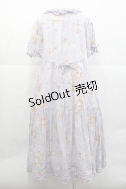 画像2: PINK HOUSE / 桜Teddyプリントワンピース  ラベンダー I-25-12-09-069-LO-OP-SA-ZI