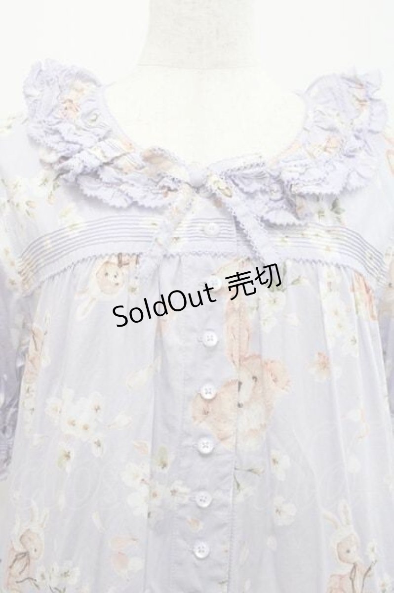 画像3: PINK HOUSE / 桜Teddyプリントワンピース  ラベンダー I-25-12-09-069-LO-OP-SA-ZI (3)