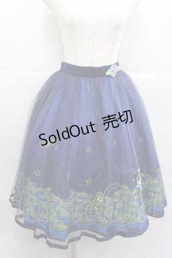 画像1: Secret Honey / チュールスカート ワッペン付き(エイリアンver.) 2 ブルー I-25-12-09-073-CA-SK-SA-ZI