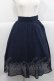 画像1: F i.n.t / ラインゴムベルト付きシアースカート  ネイビー I-25-12-09-074-CA-SK-SA-ZI (1)