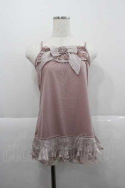画像1: axes femme / ラメBIGリボンキャミ  アワピンク I-25-12-09-002-AX-TO-SA-ZI