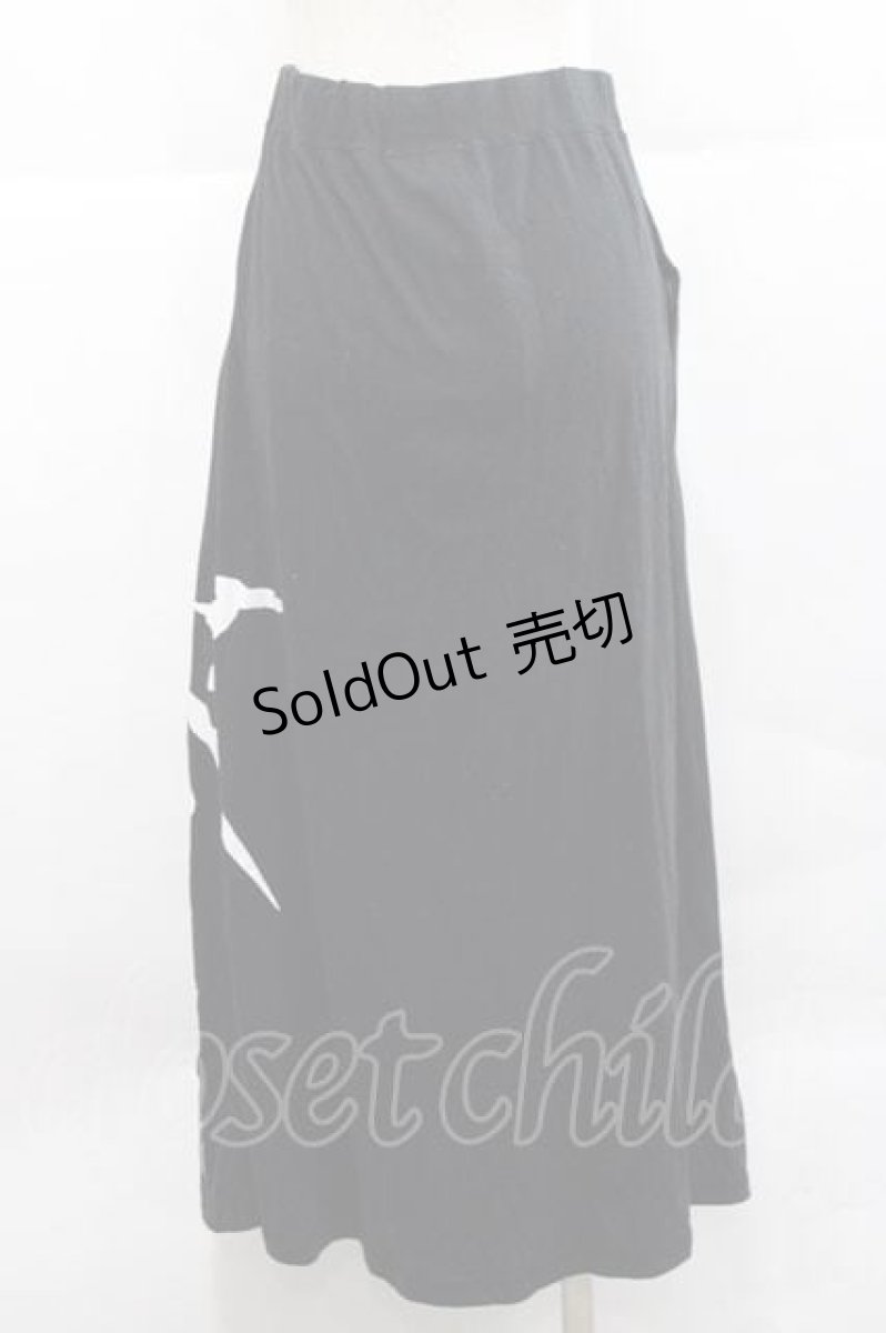 画像2: KRY CLOTHING / 「MARMAID」スカート  黒Ｘ白 I-25-12-09-075-EL-SK-SA-ZI (2)