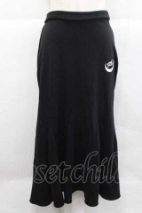 KRY CLOTHING / KISS RICH YACKプリントスカート  黒Ｘ白 I-25-12-09-076-EL-SK-SA-ZI