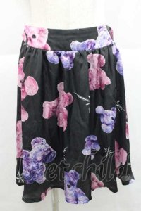 TRAVAS TOKYO / ベア柄スカート  黒ＸピンクＸパープル I-25-12-09-077-PU-SK-SA-ZI