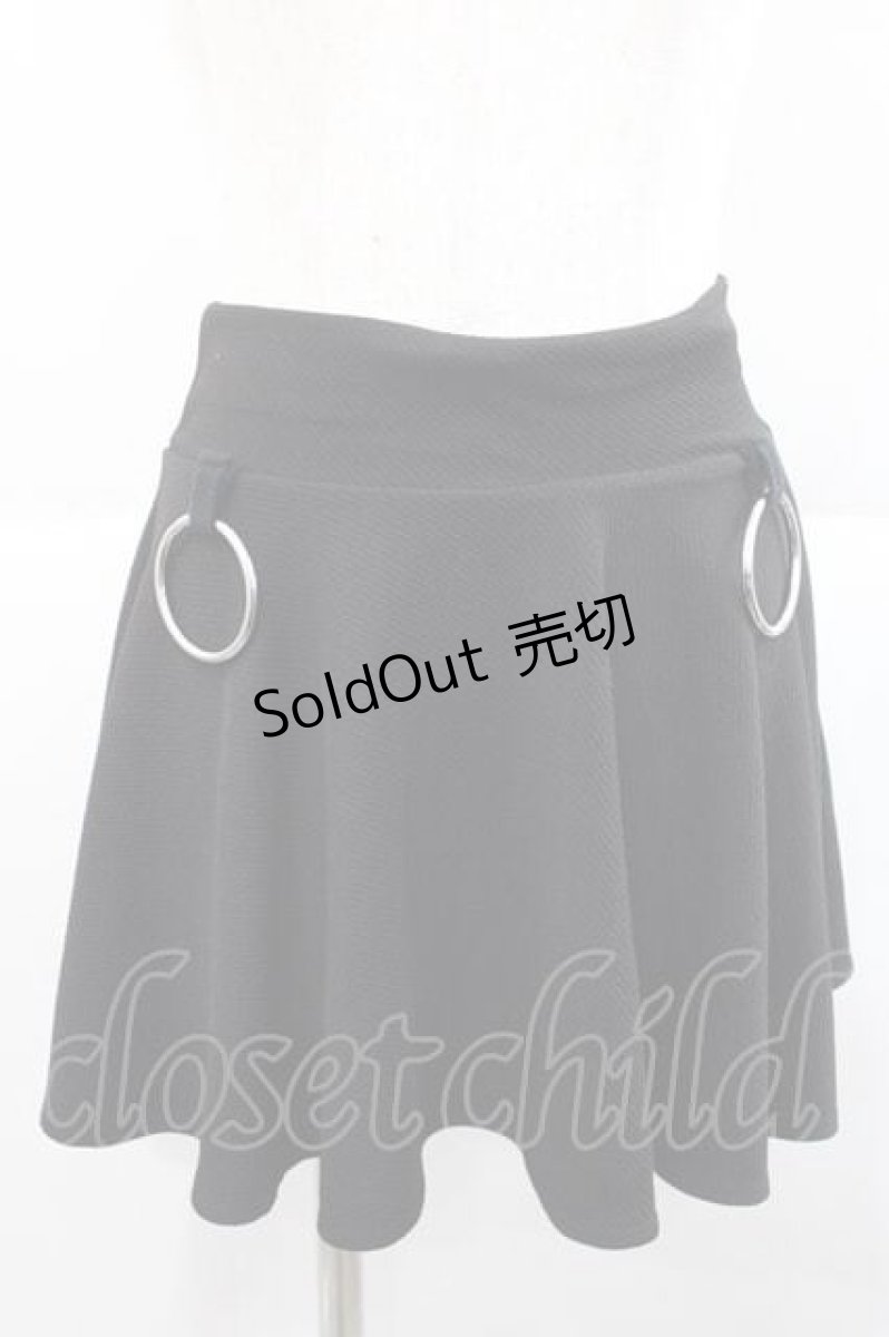 画像1: KRY CLOTHING / 「MIESOUDEMIENAI3」スカート  黒Ｘシルバー I-25-12-09-078-EL-SK-SA-ZI (1)