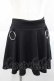 画像1: KRY CLOTHING / 「MIESOUDEMIENAI3」スカート  黒Ｘシルバー I-25-12-09-078-EL-SK-SA-ZI (1)