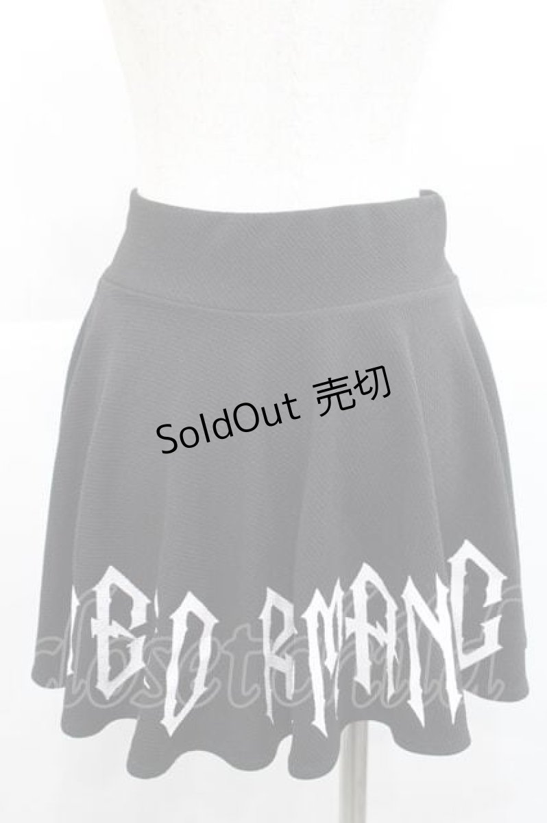 画像2: KRY CLOTHING / 「MIESOUDEMIENAI3」スカート  黒Ｘシルバー I-25-12-09-078-EL-SK-SA-ZI (2)