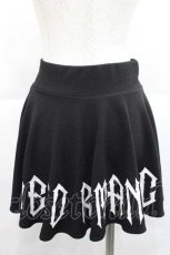 画像2: KRY CLOTHING / 「MIESOUDEMIENAI3」スカート  黒Ｘシルバー I-25-12-09-078-EL-SK-SA-ZI (2)