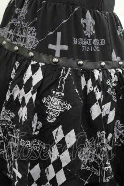 画像4: SEX POT ReVeNGe / チュール&後ろ段フリルスカート  黒Ｘグレー I-25-12-09-080-SP-SK-SA-ZI