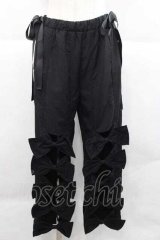 HEIHEI / リボンパンツ  黒 I-25-12-09-083-PU-PA-SA-ZI