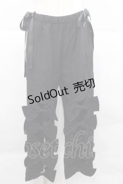 画像1: HEIHEI / リボンパンツ  黒 I-25-12-09-083-PU-PA-SA-ZI