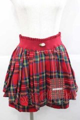 HEIHEI / プリーツミニショートパンツ  赤チェック I-25-12-09-084-PU-PA-SA-ZI