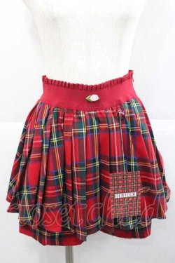 画像1: HEIHEI / プリーツミニショートパンツ  赤チェック I-25-12-09-084-PU-PA-SA-ZI