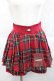 画像1: HEIHEI / プリーツミニショートパンツ  赤チェック I-25-12-09-084-PU-PA-SA-ZI (1)