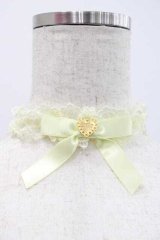 Angelic Pretty / レースハートチャームチョーカー  イエロー I-25-12-09-086-AP-AC-SA-ZI