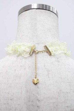 画像2: Angelic Pretty / レースハートチャームチョーカー  イエロー I-25-12-09-086-AP-AC-SA-ZI