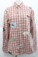 画像1: Karl Helmut / ネームワッペンいっぱいオリジナルチェックブラウス  赤Ｘアイボリーチェック I-25-12-09-016-EL-BL-SA-ZI (1)