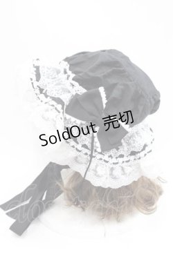 画像3: BABY,THE STARS SHINE BRIGHT / champetre fleurieマザーボンネット  黒×オフ白 I-25-12-09-093-BA-AC-SA-ZI