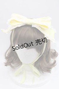 Angelic Pretty / Dollyヒロインリボンヘッドドレス  イエロー I-25-12-09-095-AP-AC-SA-ZI