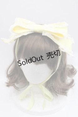 画像1: Angelic Pretty / Dollyヒロインリボンヘッドドレス  イエロー I-25-12-09-095-AP-AC-SA-ZI