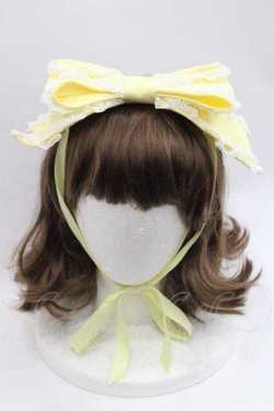 画像2: Angelic Pretty / Dollyヒロインリボンヘッドドレス  イエロー I-25-12-09-095-AP-AC-SA-ZI