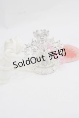 BABY,THE STARS SHINE BRIGHT / 蝶々王冠ヘッドドレス  シルバーＸ白 I-25-12-09-099-BA-AC-SA-ZI