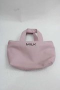 MILK / ノベルティミニバッグ  ピンク×ブラック I-25-12-09-101-ML-ZA-SA-ZI