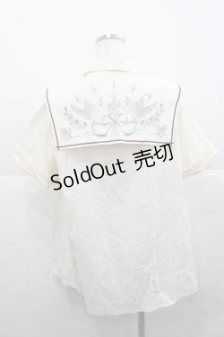 画像2: Hoshibako Works / カナリアの唄　ビッグスカーフブラウス  生成 I-25-12-09-017-LO-BL-SA-ZI