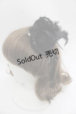 画像1: GOTHPUNKその他(買取対象外) / 羽根薔薇ミニハット  黒 I-25-12-09-102-PU-AC-SA-ZI