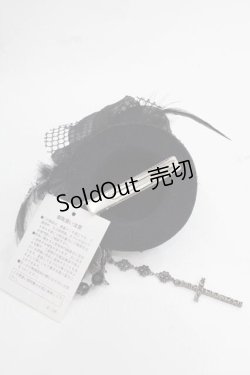 画像4: GOTHPUNKその他(買取対象外) / 羽根薔薇ミニハット  黒 I-25-12-09-102-PU-AC-SA-ZI
