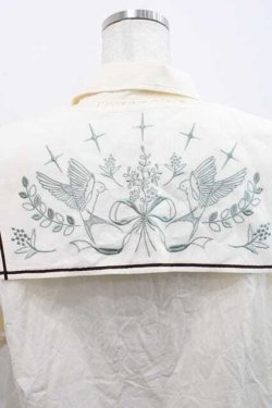 画像3: Hoshibako Works / カナリアの唄　ビッグスカーフブラウス  生成 I-25-12-09-017-LO-BL-SA-ZI