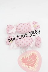 BABY,THE STARS SHINE BRIGHT / MY ANNIVERSARYドットキャンディリボンコーム  ピンクイＸ赤 I-25-12-09-106-BA-AC-SA-ZI