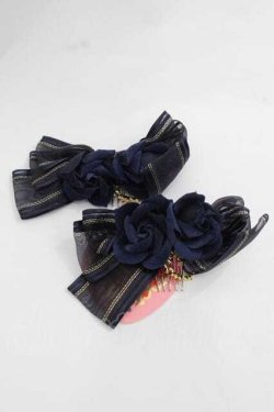 画像1: BABY,THE STARS SHINE BRIGHT / Dreaming Rose コーム  ネイビー I-25-12-09-108-BA-AC-SA-ZI