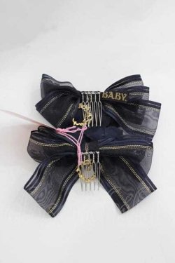 画像2: BABY,THE STARS SHINE BRIGHT / Dreaming Rose コーム  ネイビー I-25-12-09-108-BA-AC-SA-ZI