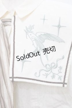 画像4: Hoshibako Works / カナリアの唄　ビッグスカーフブラウス  生成 I-25-12-09-017-LO-BL-SA-ZI