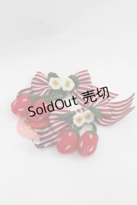 BABY,THE STARS SHINE BRIGHT / Creamy Berry リボンコサージュ  赤 I-25-12-09-113-BA-AC-SA-ZI