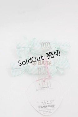 画像2: BABY,THE STARS SHINE BRIGHT / MY ANNIVERSARY ストライプキャンディリボンコーム  ミント I-25-12-09-116-BA-AC-SA-ZI