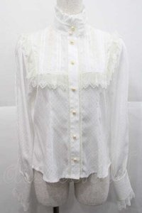 BABY,THE STARS SHINE BRIGHT / Ribbon Partyブラウス  白 I-25-12-09-018-BA-BL-SA-ZI