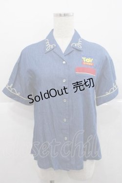 画像1: Secret Honey / ボーリングシャツ(トイ・ストーリーver.) 2 ブルー I-25-12-09-019-CA-BL-SA-ZI