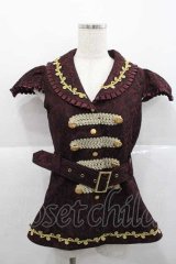 ALICE and the PIRATES / ねずみの王様Gualtiero エシャルプ付きベスト  ボルドー I-25-12-09-022-PA-JA-SA-ZI