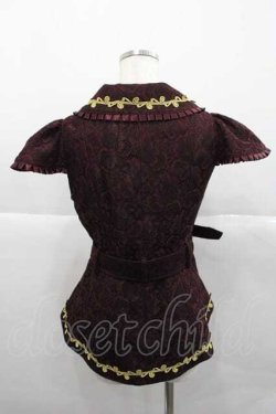 画像2: ALICE and the PIRATES / ねずみの王様Gualtiero エシャルプ付きベスト  ボルドー I-25-12-09-022-PA-JA-SA-ZI