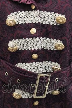 画像3: ALICE and the PIRATES / ねずみの王様Gualtiero エシャルプ付きベスト  ボルドー I-25-12-09-022-PA-JA-SA-ZI