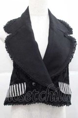 ALICE and the PIRATES / Doll Coppeliaショートベスト  ブラック I-25-12-09-023-PA-JA-SA-ZI