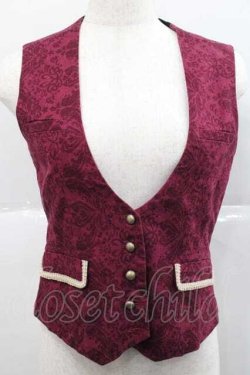 画像1: metamorphose / Dim Lightベスト  ボルドー I-25-12-09-025-ME-TO-SA-ZI